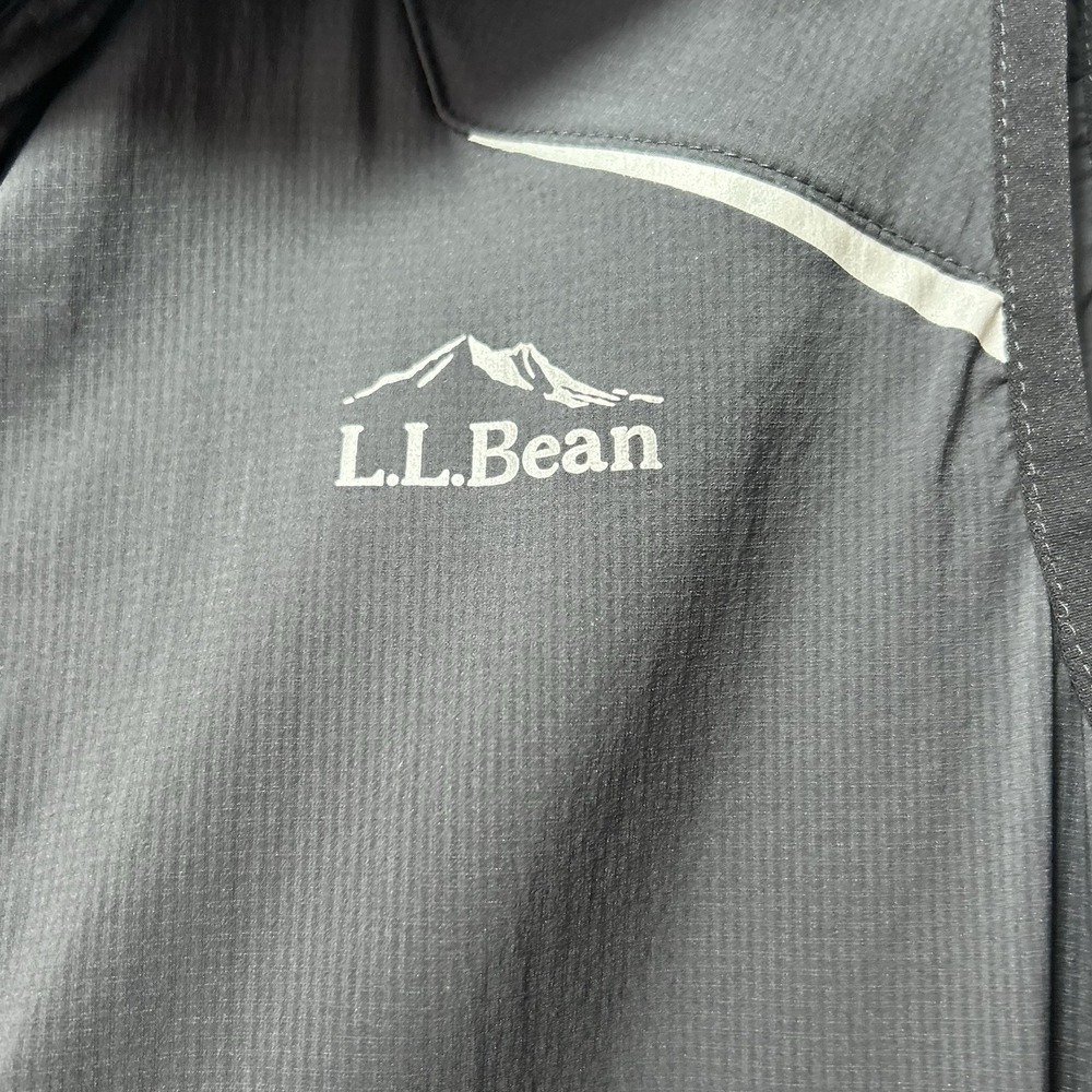 LL Bean Men's Bean Bright Multisport Vest Black Full Zip Reflective - Picture 3 of 7